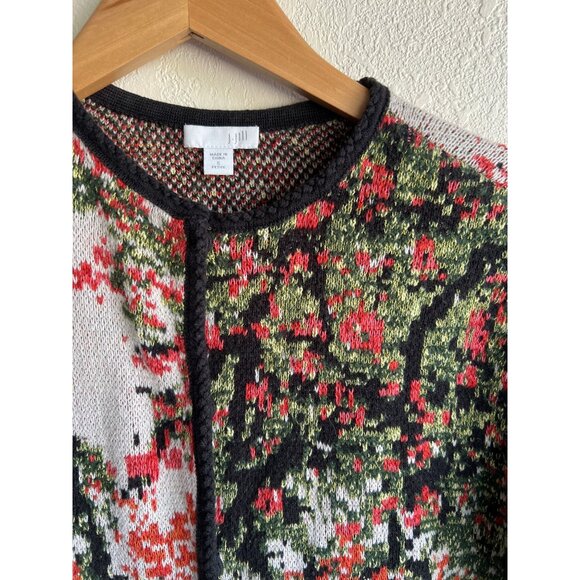 J. Jill scenic jacquard sweater Small Petite SP gorgeous! - Picture 2 of 6